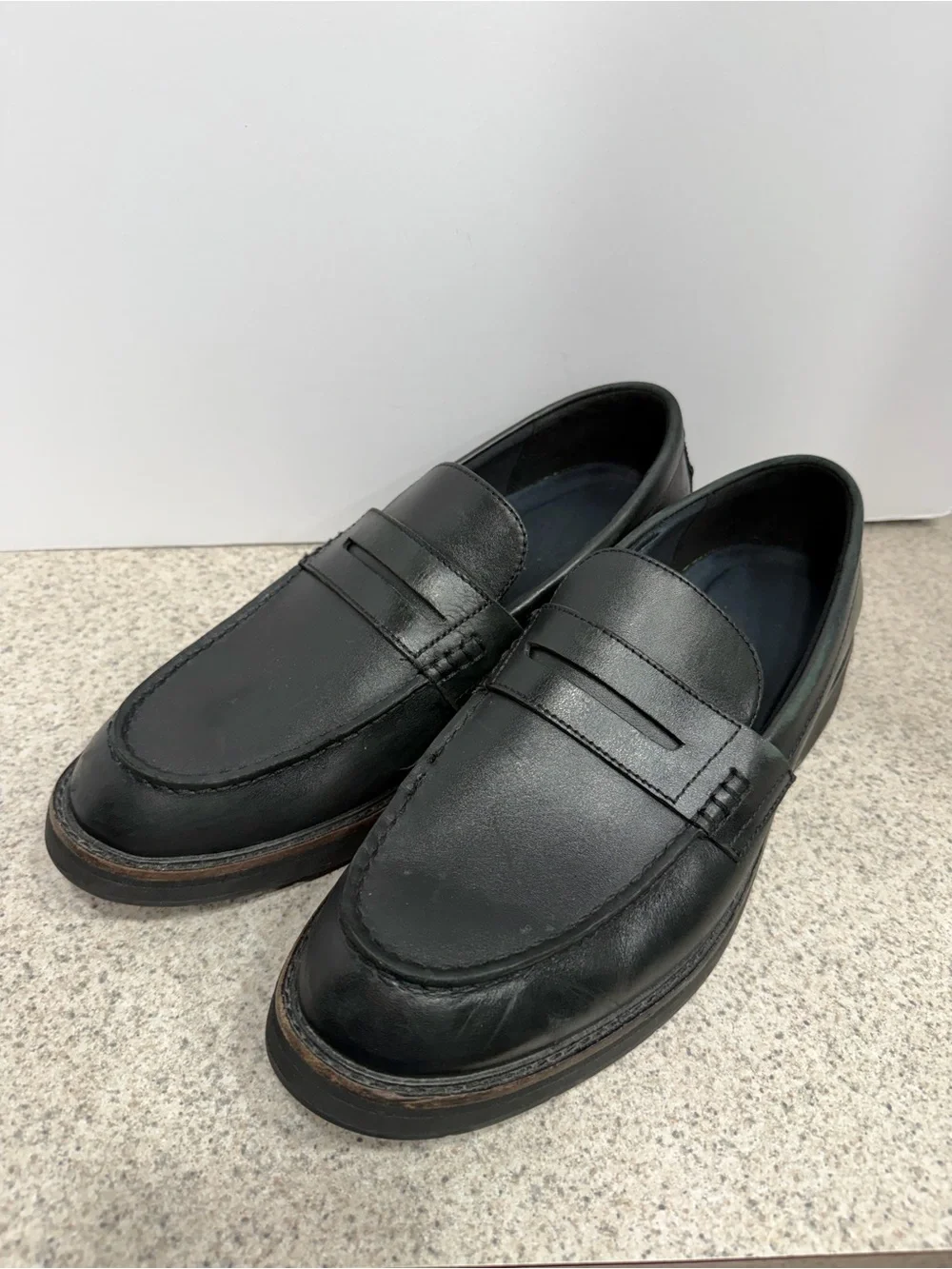 COLE HAAN Osborn Grand Leather Penny Loafer Black C36157 Men's Size 10M